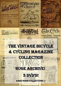 +1,000 ANTIQUE CYCLING MAGAZINES ON USB- BICYCLE MOTORCYCLE PENNY FARTHING CYCLE - Picture 1 of 12