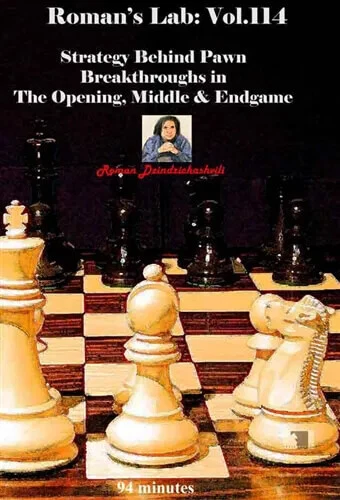 ROMAN'S LAB Vol 114 - Strategy Behind Pawn Breakthroughs Chess DVD - Image 1 of 1