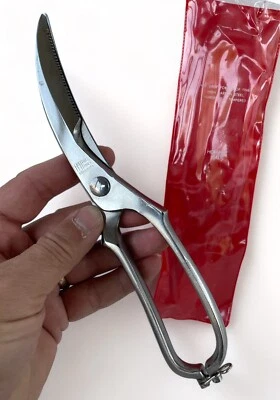 Hoffritz Vintage Kitchen Utility Poultry Shears Scissors Stainless Made in Italy - Image 1 of 4
