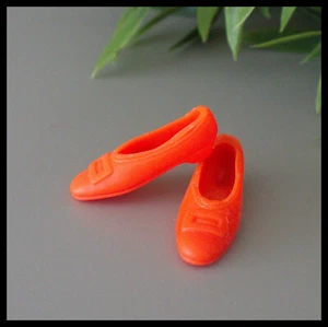🌸FRANCIE HTF Orange Buckle Flat Soft Squishi SHOES Vintage 1966 Japan *NMint🌸 - Picture 1 of 3