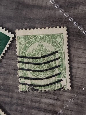 Belgie Belgique 外国 5c 绿色邮票二手 - #A499 — 第 1/2 张图片