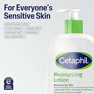 Loción hidratante Cetaphil 16 oz paquete de 2 Foto 1 de 4