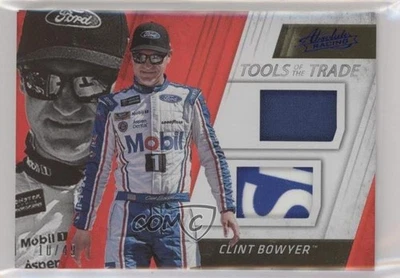 2017 Panini Absolute Tools of the Trade Duals Spectrum Blue /49 Clint Bowyer - Image 1 of 2