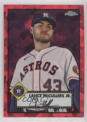 2021 Chrome Platinum Anniversary Red Atomic Refractor /100 Lance McCullers Jr - Image 1 of 2