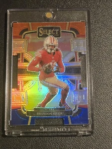 2023 Panini Select #89 Brandon Aiyuk Red and Blue Prizms Die Cuts - Picture 1 of 2