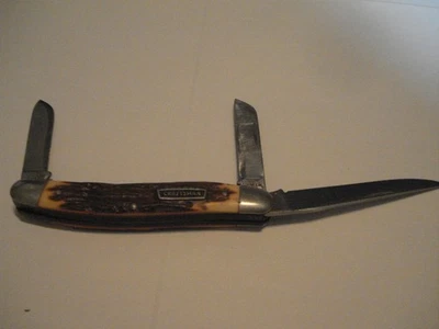 Vintage Craftsman U.S.A. 3 Blade Stainless Steel #9552 Pocketknife - Image 1 of 4