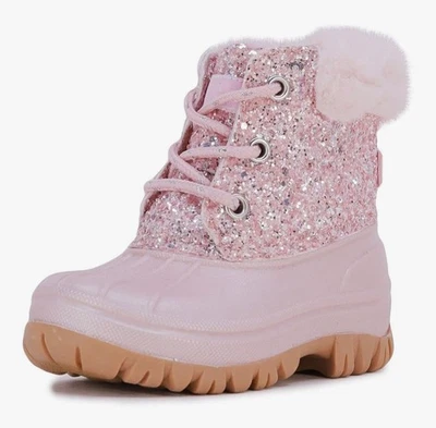 Botas con cordones London Fog para niñas pequeñas Telluride clima frío talla 9 Foto 1 de 4