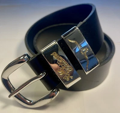 R.M. Williams Mens Black Leather Longhorn Belt Size 30 RM Williams - image 1 of 4
