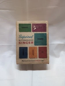 70s VTG Singer Professional Buttonholer Sims 4642 Sewing Machine Attachment  - Picture 1 of 18