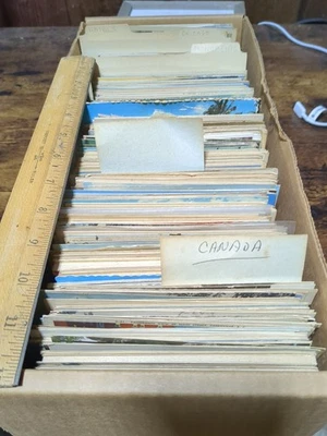 Huge Antique Postcard Lot US Canada  Foreign Mixed Monuments Landmarks Places - Image 1 of 4
