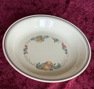 Vintage Corelle Abundance Pattern Serving Shallow Bowl 10.25" With Fruit Design. - Picture 1 of 9