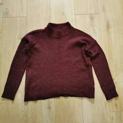 Jack Wills Jumper Womens 6 UK Red Wool Crop High Neck Knit - Image 1 of 4