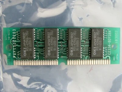 1MB IBM Lexmark LaserPrinter 4029 Model E5 Memory, KTM4029/1, 814400-80, 1320203 - Image 1 of 2