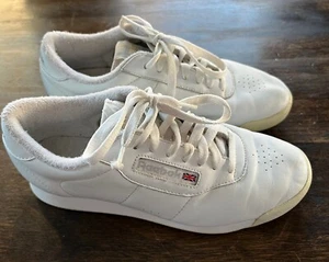 Women’s Reebok Classic White Princess Run Shoes Size 7.5 039501 Sneaker Aerobic - Picture 1 of 10