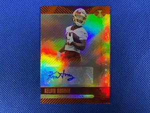 2019 Panini Illusions Rookie Insegne Arancione #RSKEH Kelvin Harmon Auto Washington - Foto 1 di 1