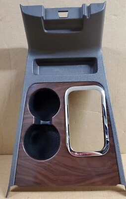 2008 - 2009 Ford Taurus Woodgrain Floor Shifter  Cup Holder Tray Trim Bezel OEM - Image 1 of 4