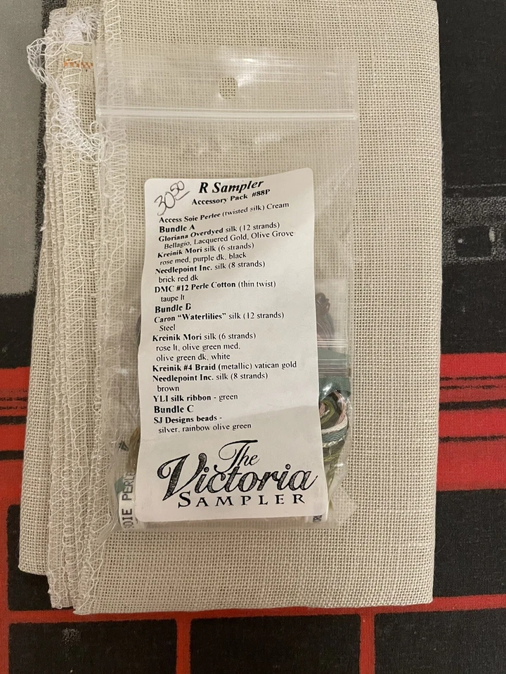 Victoria Sampler "R"  IS FOR RUNNER Accessory pack + Linen DDP for USA - Image 1 of 2