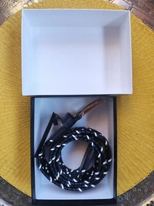 MORESCHI - MEN'S BELTS IN GENUINE LEATHER / LEATHER AND FABRIC Made in Italy - Picture 1 of 9