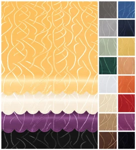 Tischdecke oval 135x180 cm Tafeltuch Struktur damast Streifen bügelfrei - Bild 1 von 18