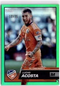 2023 Topps Flagship MLS Green Foil /75 1-200 (Complete Your Set) - Picture 1 of 39
