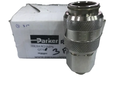 Parker Rectus Series 38 Quick Coupler set 38KBAW21MPN + 38SFIW21MXN G1/2 - Image 1 of 4