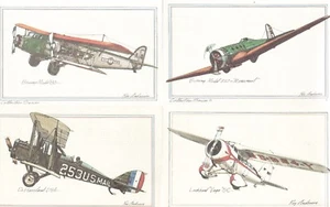 AIRPLANE ILLUSTRATIONS(19) BY RAY ANDERSON-BOEINGS, CURTIS, DE HAVILLAND,ETC. - Picture 1 of 3