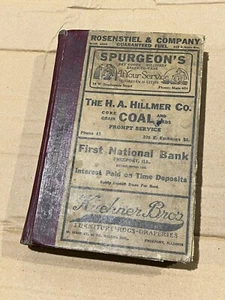 1928 Freeport, IL City Directory History Hardcover Stover Arcade Henney - Picture 1 of 10