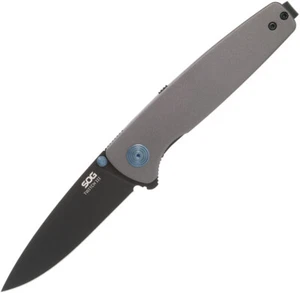 Sog Twitch III Linerlock Gunmetal Gray Aluminum Folding 154CM Knife 11150343 - Picture 1 of 4