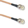 RG400 Silver BNC MALE to BNC MALE Coax RF Cable USA Lot