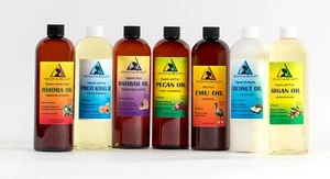 CARRIER OIL COLD PRESSED ALL NATURAL ORGANIC by H&B Oils Center PURE 16 OZ, 1 LB - Picture 1 of 13