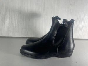 Dublin Ladies Black Leather Elastic Gusset Chelsea Ankle Boots UK 3 EUR 36 -A194 - Picture 1 of 8