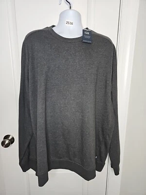 NWT CUTTER & BUCK  Drytec Cotton Crewneck Sweater Heather Charcoal Gray XXXL 3XL - Image 1 of 4