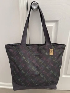 NEU Victoria's Secret Weekender-Tasche Strandtasche PINK schwarz mit Regenbogen-Logo VS neu mit Etikett - Bild 1 von 12