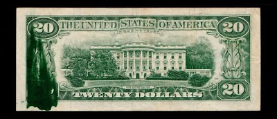 Ink Smear Error 1981-A  $20 Federal Reserve Note Cleveland - Image 1 of 2