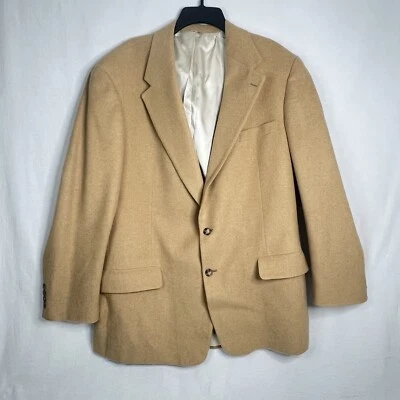 Norm Thompson Portland Oregon 100% Camel Hair Sport Coat Suit Jacket Sz-See Pics - Image 1 of 4