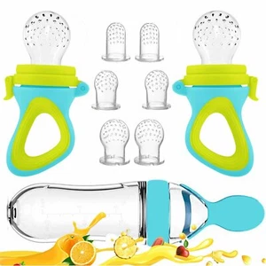 Baby Food Feeder, Fresh Food - 2 Pack Fruit Feeder Pacifier, 6 Different... - Picture 1 of 7