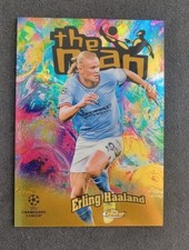 22-23 Topps Finest Uefa Erling Haaland The Man Gold Refractor #27/50