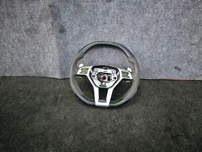 Suede Sport Steering Wheel Pedal Shift 2011-2018 Mercedes W218 E63 Cls63 oem - Image 1 of 4