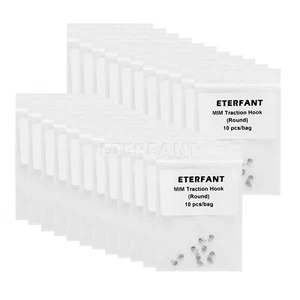 10PC ETERFANT Dental Lingual Button MIM Round/Rectangular Traction Hook Bondable - Picture 1 of 26