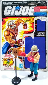 1987 GI Joe BIG BOA Complete w/ Mouth Piece Boxing Gloves Punching Bag Card Back - Picture 1 of 9