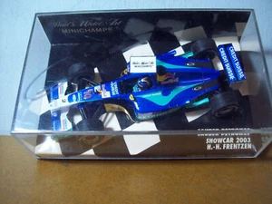 1/43 MINICHAMPS 400 030080 SAUBER SHOWCAR 2003 HEINZ-HARALD FRENTZEN SIGNED LID - Picture 1 of 5