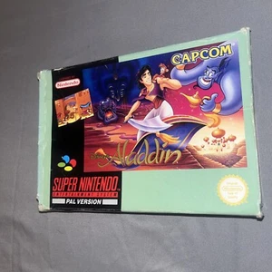 Disneys Aladdin Super Nintendo Entertainment System (SNES) boxed with manual - Picture 1 of 8