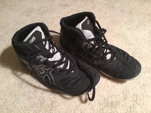 Excellent! Asics Men's Snapdown Wrestling Shoes Black Gray Sz US 7 Athletics - Picture 1 of 8
