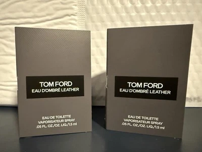 X 2 TOM FORD Ombre Cuero 1,5 ml Cada Hombre Colonia Perfume EDP Muestra Spray Nuevo Foto 1 de 4