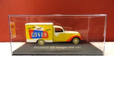 PEUGEOT 202 FOURGON TÔLÉ GONON 1953 IXO NOREV VEHICULE 1/43 NEUF BOITE - Photo 1/4