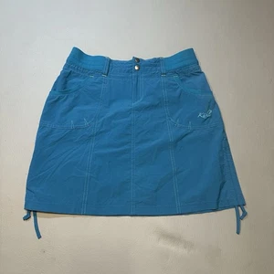 Women’s Kuhl Durango Cargo Skort 4 Blue Cinch Sides Pockets Hiking Active - Picture 1 of 8