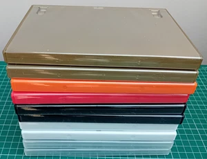 10 x Empty Amaray DVD Cases Various Colours: Gold Orange Red Black White Clear - Afbeelding 1 van 5