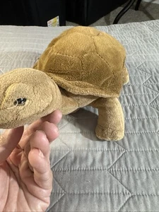 SOS Tortoise Turtle Brown Save Our Space Wildlife Artists Leosco Plush 2003 - Picture 1 of 6