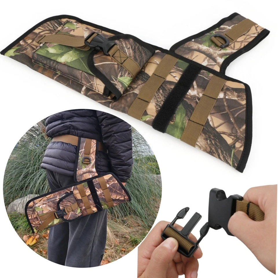 Archery Arrow Quiver Leather Bag Holder Hip Waist Recurve Bow Longbow Hunting - Image 1 of 4