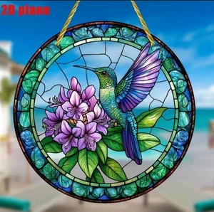 Hummingbird suncatcher window ornament ACRYLIC 8 inch FREE Shipping - Picture 1 of 2